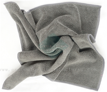 China Bulk OEM microfiber cloth in washing machine factory Custom Black Microfibre Car Fast Drying Towels Manufacturer